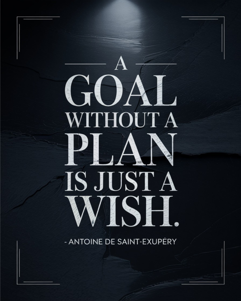 A Goal Without A Plan Is Just A Wish